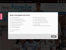 Tablet Screenshot of hilton-recognition.com